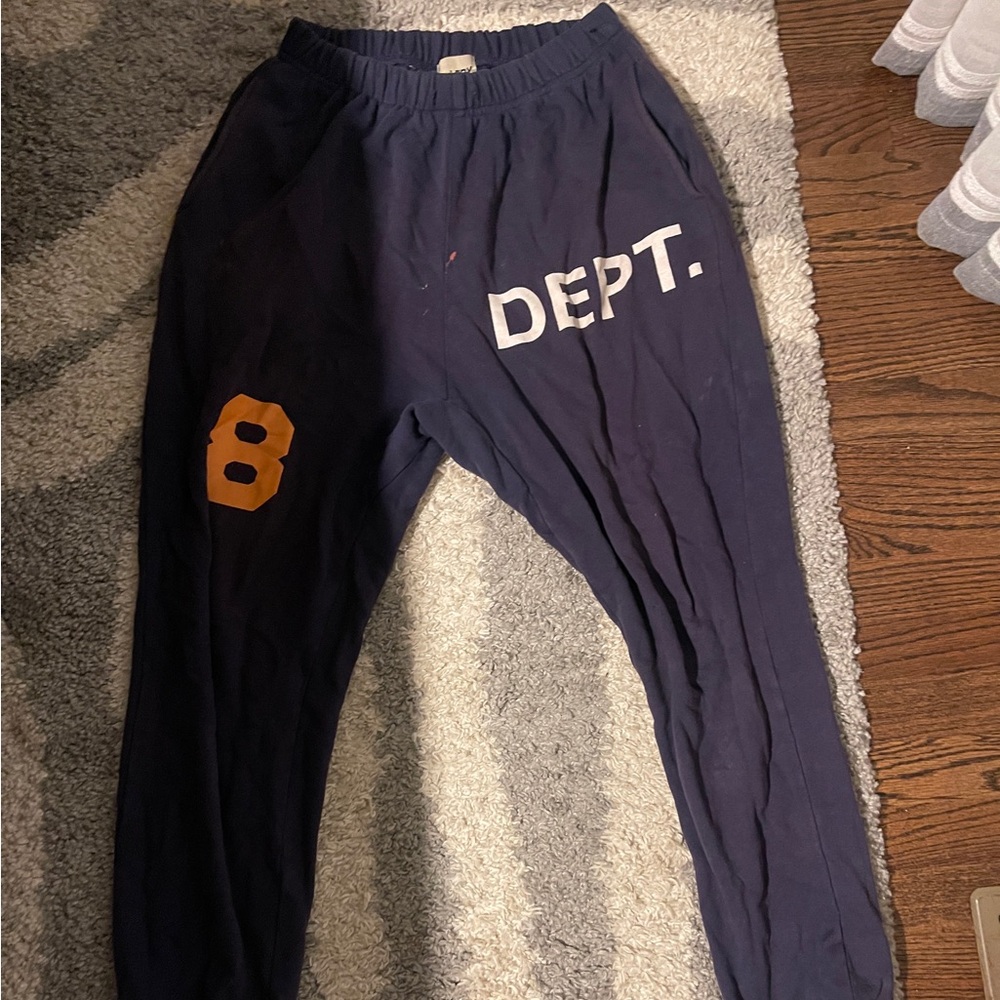 Gallery Dept Flare pants 8 number navy white and 8